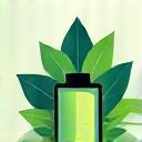 Icon representing sustainability with rechargeable batteries